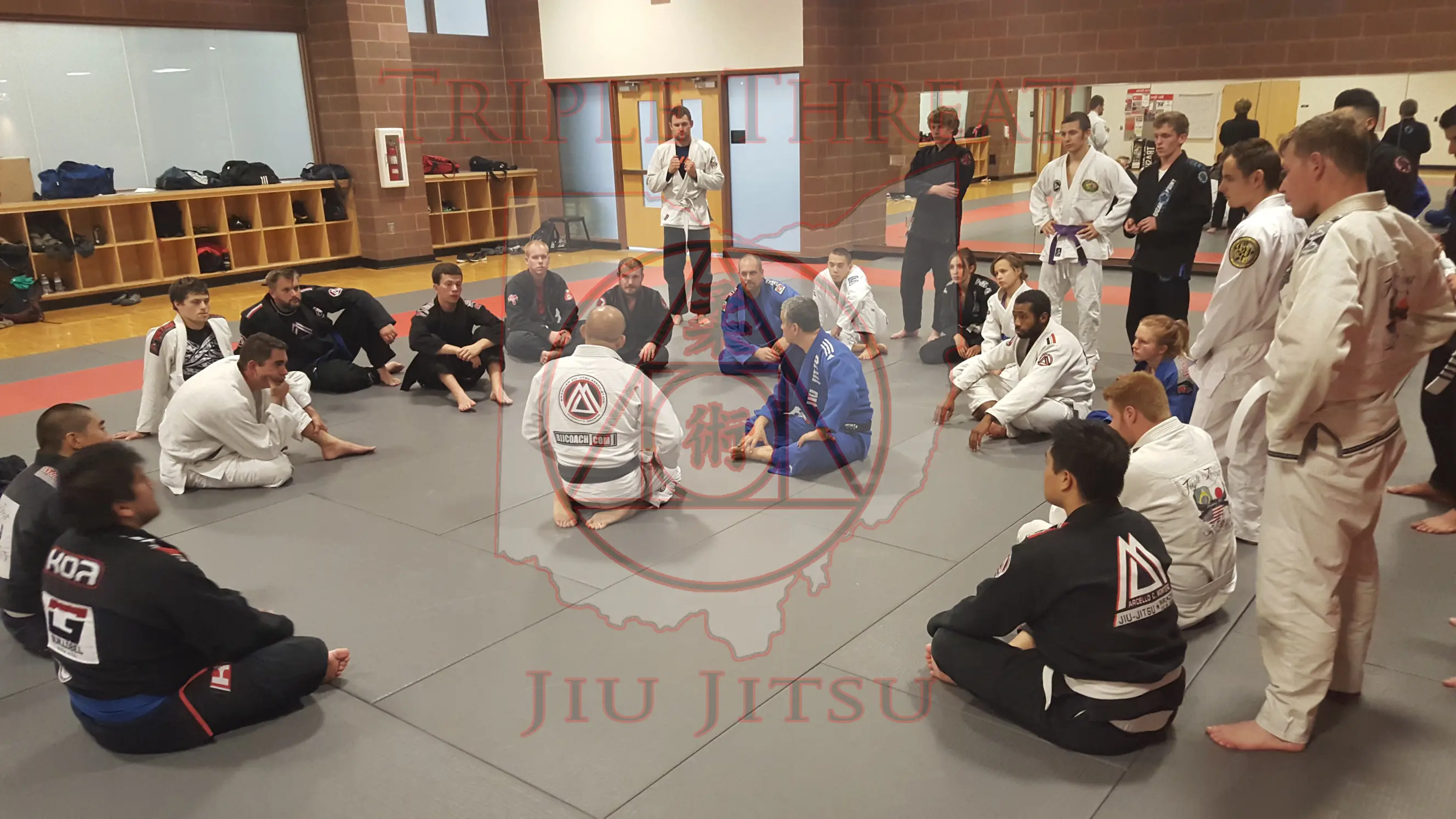 Brazilian Jiu Jitsu class training session
